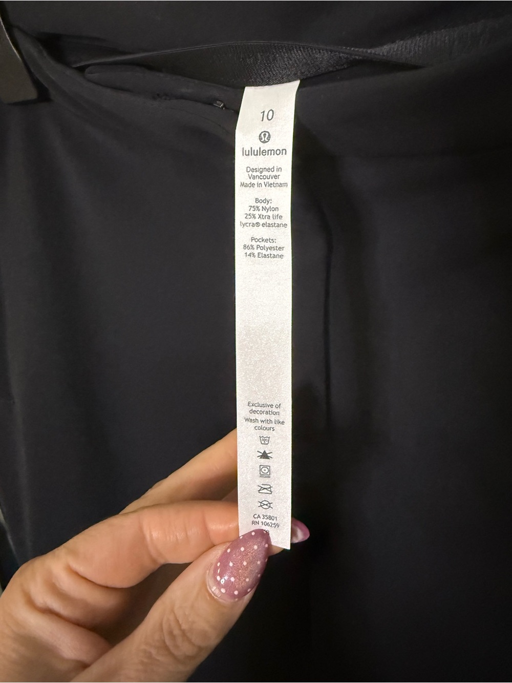 NWT Lululemon On The Move Pant *28" Black - Picture 5 of 7